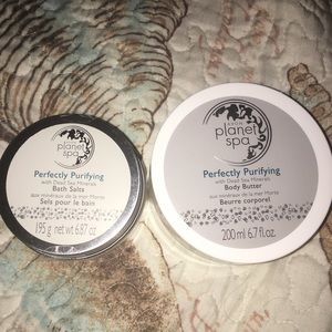 Avon Planet Spa body butter and bath salts